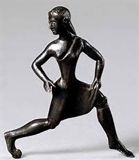 Bronze figurine of Spartan girl dancing