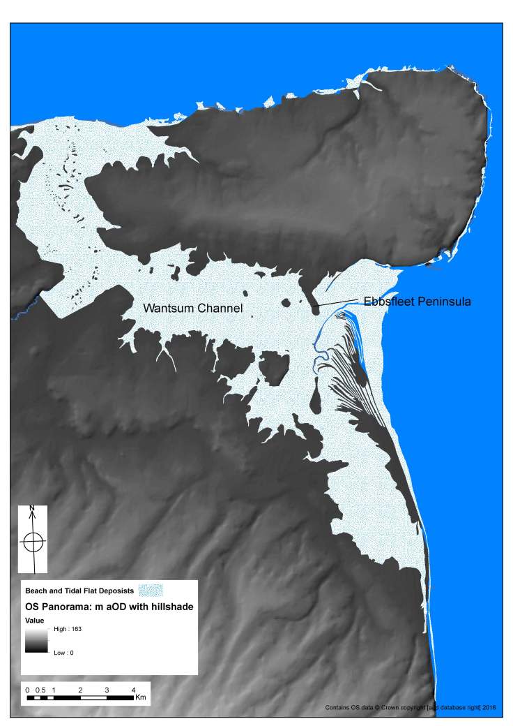 3 Lidar model of topography of Thanet showing Ebbsfleet.jpg